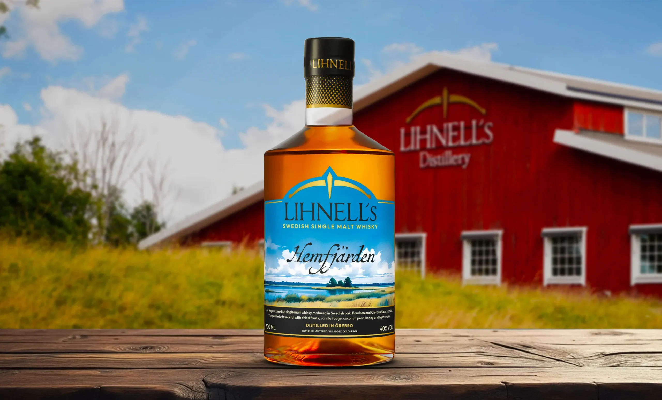 Lihnell´s Hemfjärden Whisky promobild